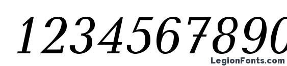 BalticaC Italic Font, Number Fonts