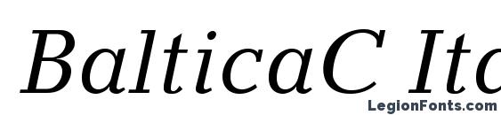 Шрифт BalticaC Italic