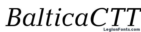 шрифт BalticaCTT Italic, бесплатный шрифт BalticaCTT Italic, предварительный просмотр шрифта BalticaCTT Italic
