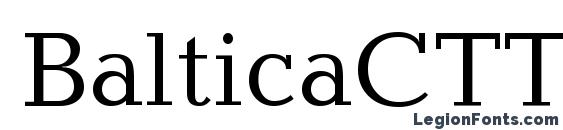 BalticaCTT Font, Cool Fonts