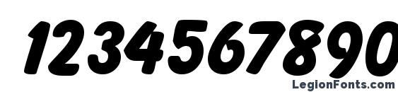 BaltikDB Bold Font, Number Fonts