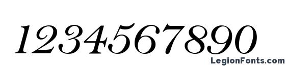 Baltimore Italic Font, Number Fonts
