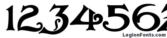 Baltimore Nouveau Font, Number Fonts