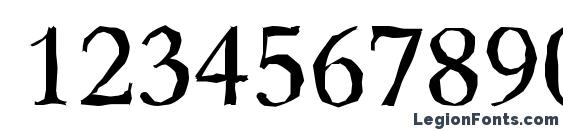 BambergAntique Regular Font, Number Fonts