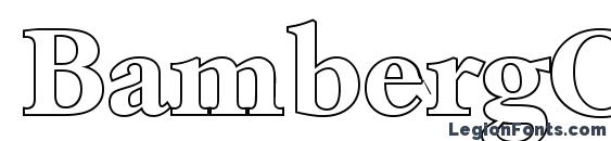 BambergOutline Bold Font
