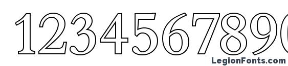 BambergOutline Regular Font, Number Fonts
