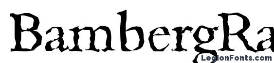 BambergRandom Regular font, free BambergRandom Regular font, preview BambergRandom Regular font