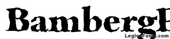 BambergRandom Xbold Regular font, free BambergRandom Xbold Regular font, preview BambergRandom Xbold Regular font