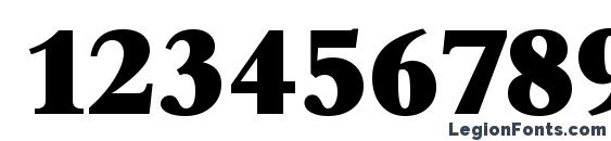 BambergSerial Heavy Regular Font, Number Fonts