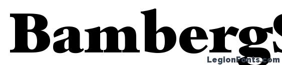 BambergSerial Heavy Regular Font