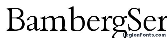 BambergSerial Light Regular Font