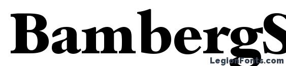 BambergSerial Xbold Regular font, free BambergSerial Xbold Regular font, preview BambergSerial Xbold Regular font
