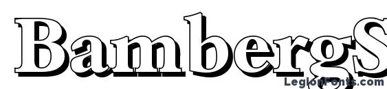 BambergShadow Bold font, free BambergShadow Bold font, preview BambergShadow Bold font
