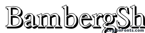 BambergShadow Light Regular font, free BambergShadow Light Regular font, preview BambergShadow Light Regular font