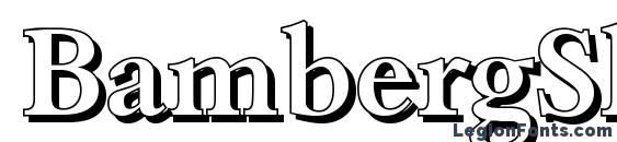 BambergShadow Medium Regular font, free BambergShadow Medium Regular font, preview BambergShadow Medium Regular font