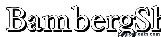 BambergShadow Regular font, free BambergShadow Regular font, preview BambergShadow Regular font