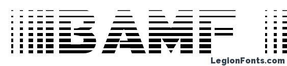 Bamf Gradient Font