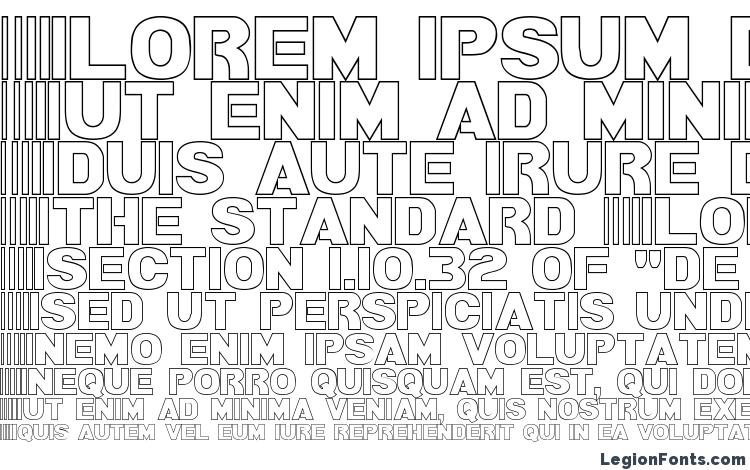specimens Bamf Outline font, sample Bamf Outline font, an example of writing Bamf Outline font, review Bamf Outline font, preview Bamf Outline font, Bamf Outline font