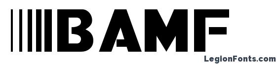 Bamf font, free Bamf font, preview Bamf font