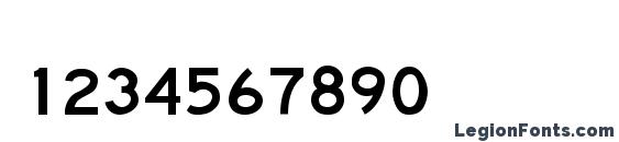 Banch Thin Font, Number Fonts