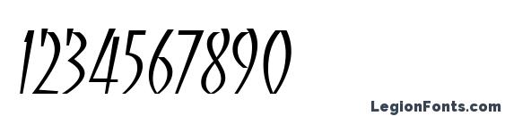 Banco ITC Light Font, Number Fonts