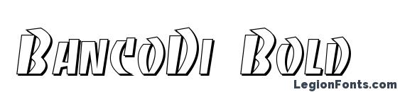 BancoDi Bold Font, Russian Fonts