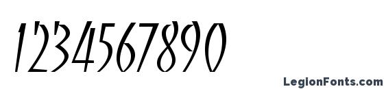 Bancolightc Font, Number Fonts