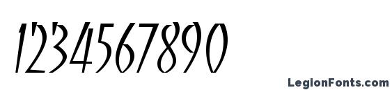 BancoLightTT Font, Number Fonts