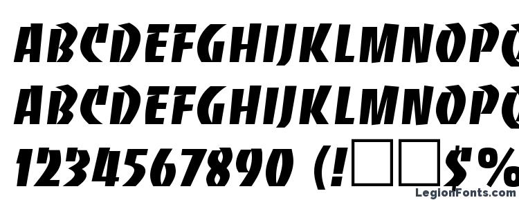 glyphs Bandit Regular DB font, сharacters Bandit Regular DB font, symbols Bandit Regular DB font, character map Bandit Regular DB font, preview Bandit Regular DB font, abc Bandit Regular DB font, Bandit Regular DB font