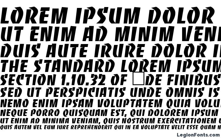 specimens Bandit Regular DB font, sample Bandit Regular DB font, an example of writing Bandit Regular DB font, review Bandit Regular DB font, preview Bandit Regular DB font, Bandit Regular DB font