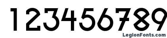 Bandy Regular Font, Number Fonts