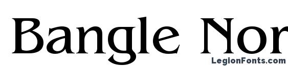 Bangle Normal font, free Bangle Normal font, preview Bangle Normal font