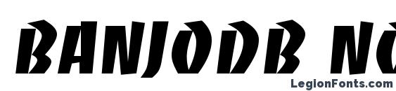 BanjoDB Normal font, free BanjoDB Normal font, preview BanjoDB Normal font