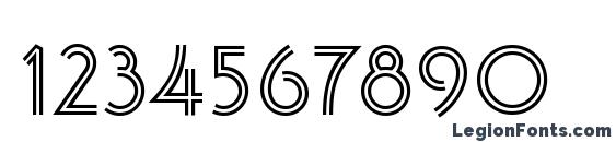 Banjoman Open Bold Font, Number Fonts