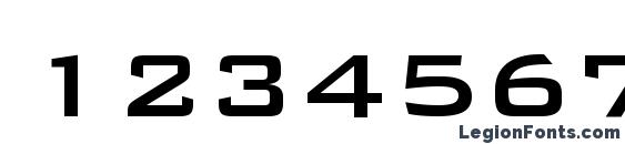 BankGothic Md BT Medium Font, Number Fonts