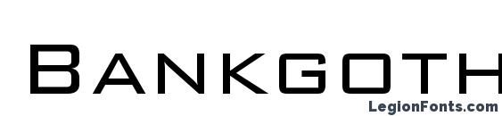 Bankgothiclightc Font