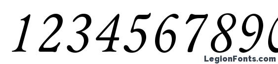 Bannikovac italic Font, Number Fonts