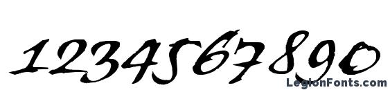 BansheeStd Font, Number Fonts