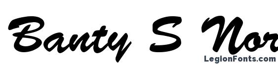 шрифт Banty S Normal, бесплатный шрифт Banty S Normal, предварительный просмотр шрифта Banty S Normal