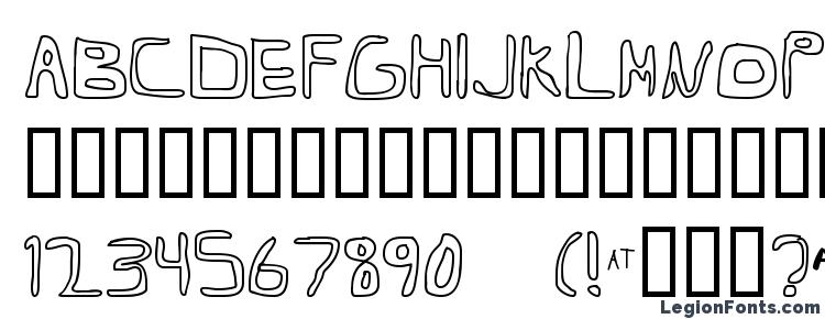 glyphs Barbapa 3 font, сharacters Barbapa 3 font, symbols Barbapa 3 font, character map Barbapa 3 font, preview Barbapa 3 font, abc Barbapa 3 font, Barbapa 3 font