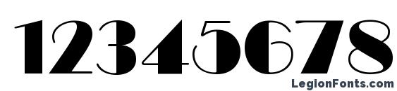 Barbe Display SSi Font, Number Fonts