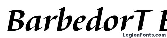 BarbedorT Bold Italic Font