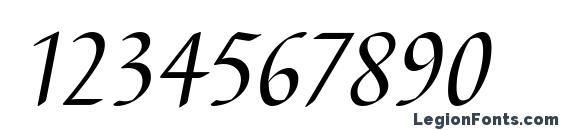 BarbedorT Italic Font, Number Fonts