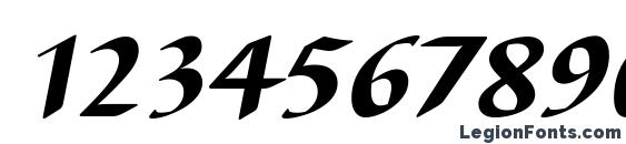 BarbedorTHea Italic Font, Number Fonts