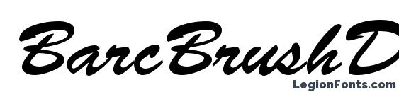 BarcBrushDB Bold font, free BarcBrushDB Bold font, preview BarcBrushDB Bold font