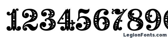 Barocco Floral Initial Font, Number Fonts