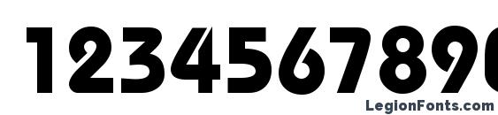 BaronBlackDB Normal Font, Number Fonts