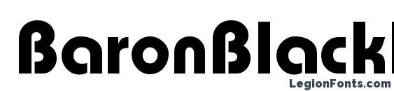 BaronBlackDB Normal font, free BaronBlackDB Normal font, preview BaronBlackDB Normal font