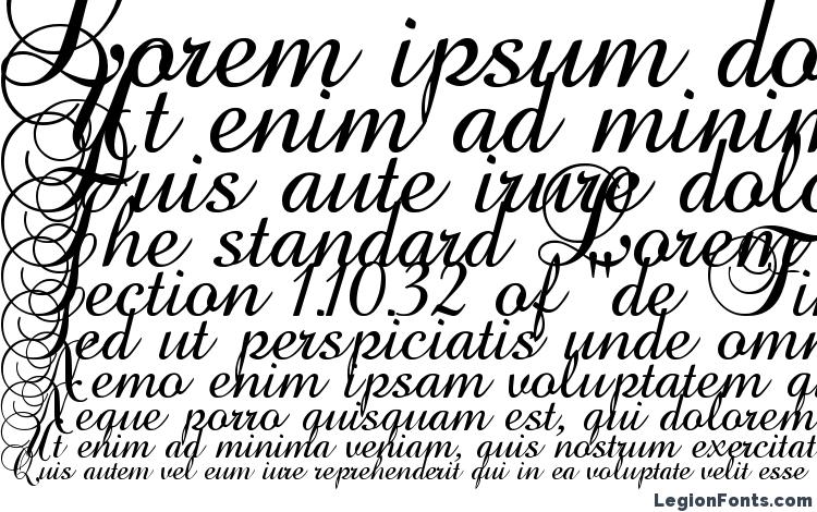 specimens Baroque Script font, sample Baroque Script font, an example of writing Baroque Script font, review Baroque Script font, preview Baroque Script font, Baroque Script font