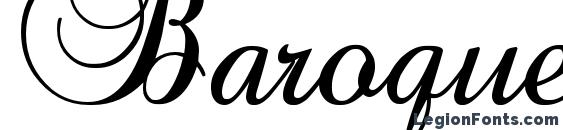 Baroque Script font, free Baroque Script font, preview Baroque Script font